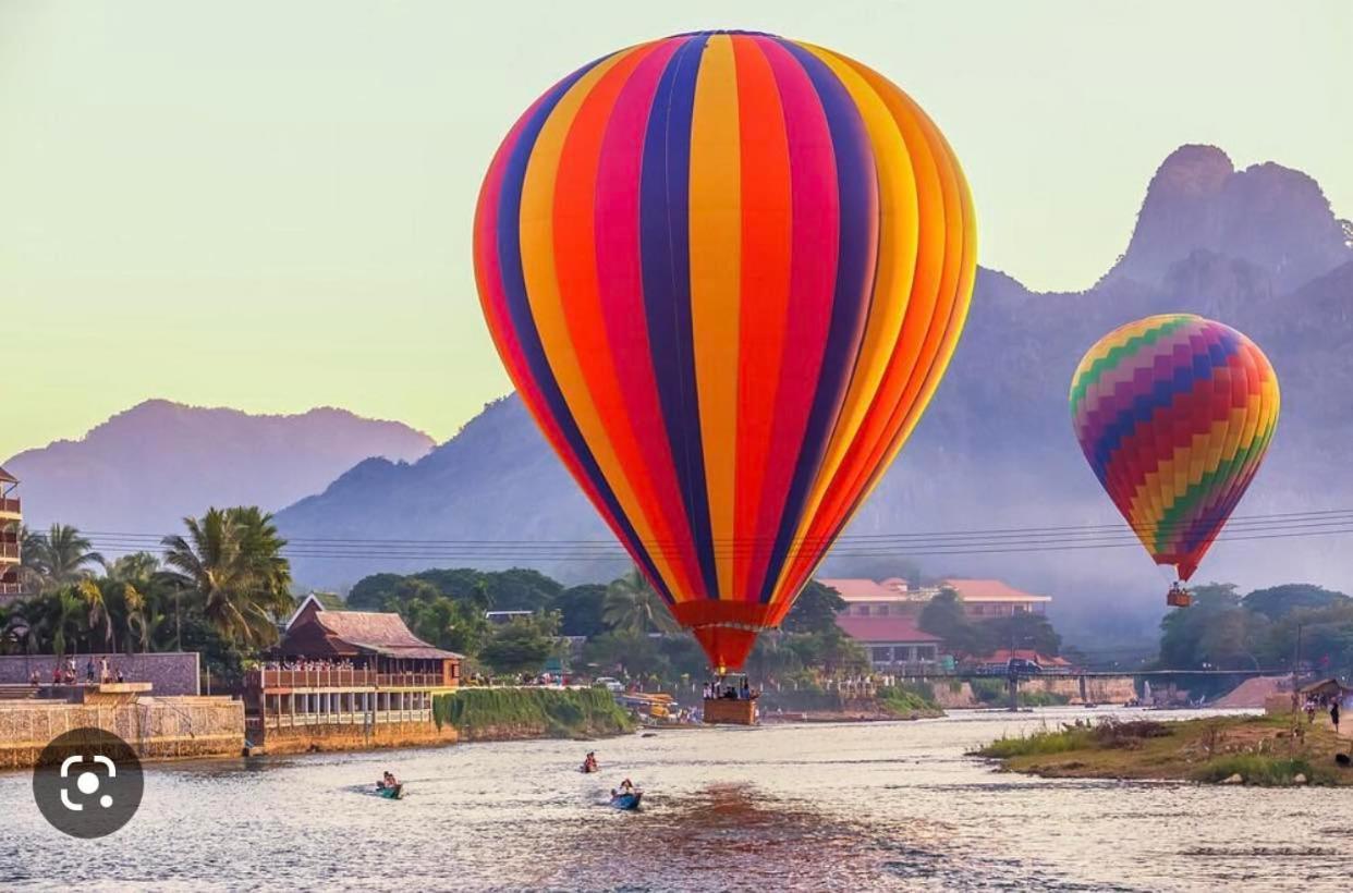 Vang Vieng Bungalows Eksteriør bilde